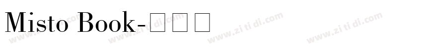 Misto Book字体转换